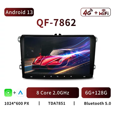 DVD Navigation, Touch Model 9inch Android Carplay - qf7862-android-13-8-core-6g128g-9inch