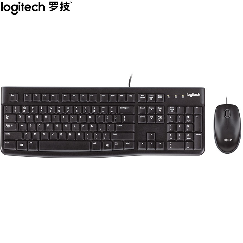開封ロジクール MK120 有線キーボードとマウスセット オフィスキーボードとマウス ゲーム ホーム ラップトップ MK200|undefined