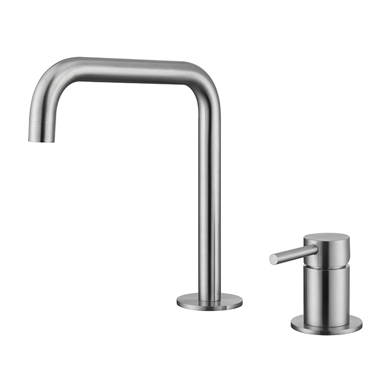 Lavabo sobre encimera de tubo de siete caracteres-cepillado