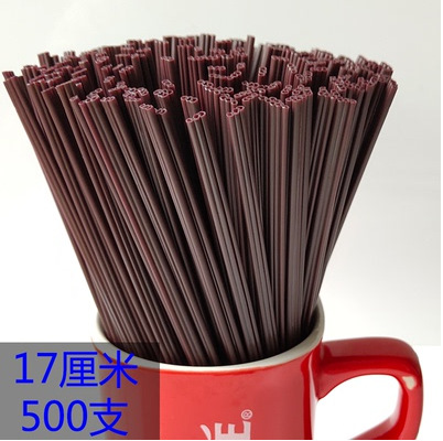 B tipo doble agujero 3 Agujero hogar agitación paja 100 desechable sola bolsa de película de plástico de grado alimenticio paja de café