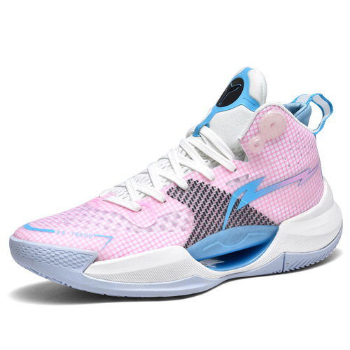 A25 Men and Women Glow-in-the-Dark Basketball Shoes Fashion Celebrity Combat Boots Spring and Autumn High-Top Mesh Surface Couple Training Shoes Sports Shoes