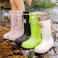 高筒雨鞋女士新款时尚外穿束口水鞋厨房防滑防水雨靴加绒保暖水鞋