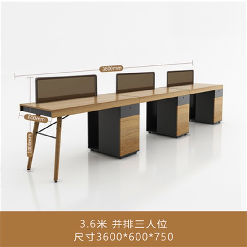 スタッフデスク 4人用 シンプルモダン スタッフ家具 ダブル 2/4人用 オフィスデスクとチェア コンピューターワークステーション|undefined