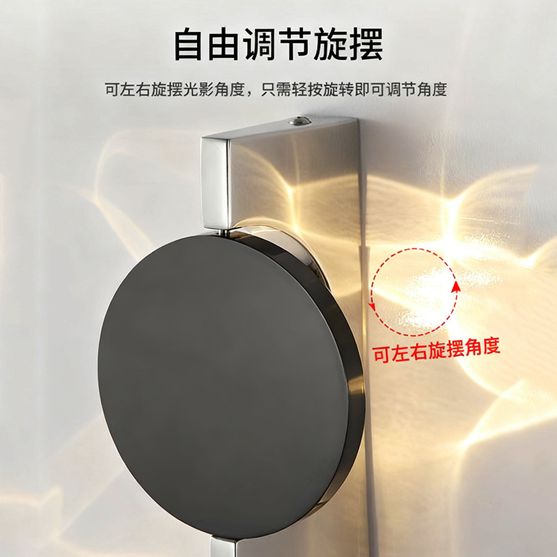 Diseñador creativo ondulado luz de sombra lámpara de pared de la esquina de la sala de estar medieval luz de la atmósfera del dormitorio lujosa luz de arte de alto nivel