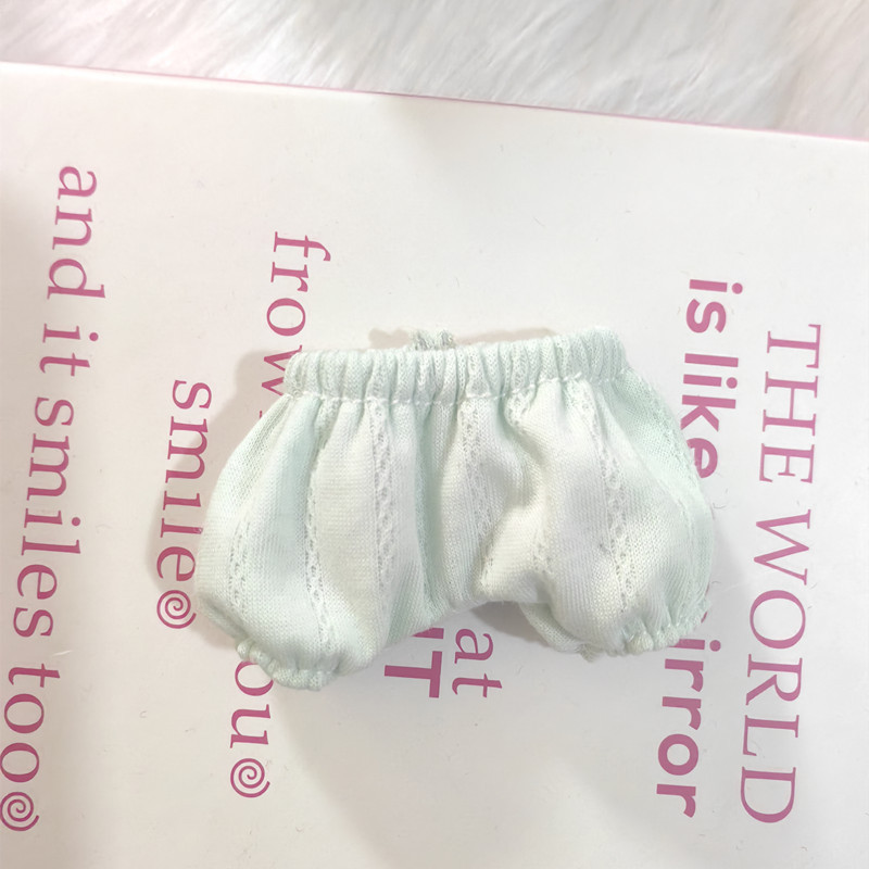 20cm ropa de bebé algodón capa de aire ropa interior pantalones jacquard algodón muñeca pantalones cortos ropa de vestir