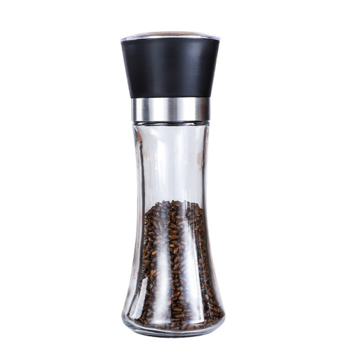Glass Grinder Old Manual Pepper Grinder Bottle Kitchen Black Pepper Nutmeg Stainless Steel Grinder