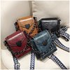 Polyurethane one-shoulder bag for leisure, phone bag, suitable for import, Korean style