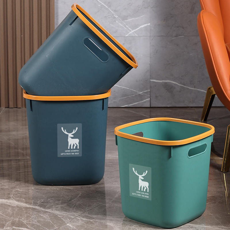 Xiaolu brand high-looking trash can large diameter wide mouth household living room bedroom bathroom kitchen sundries storage bucket
