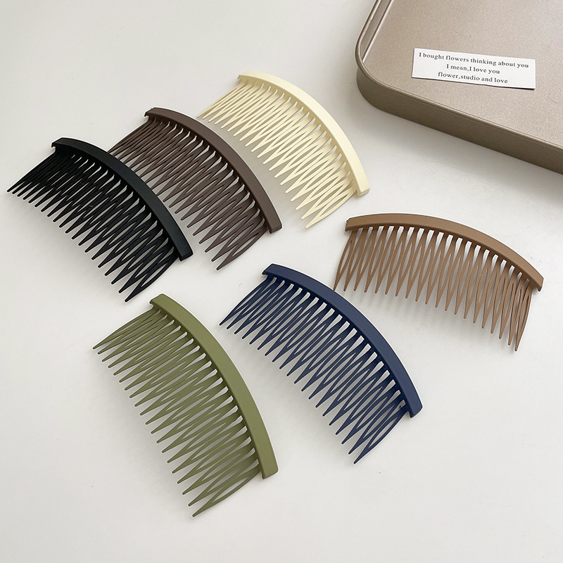 Moda horquilla esmerilada de las mujeres gran inserto peine cabello roto acabado artefacto flequillos peine de pelo Cabeza trasera clip tocado horquilla