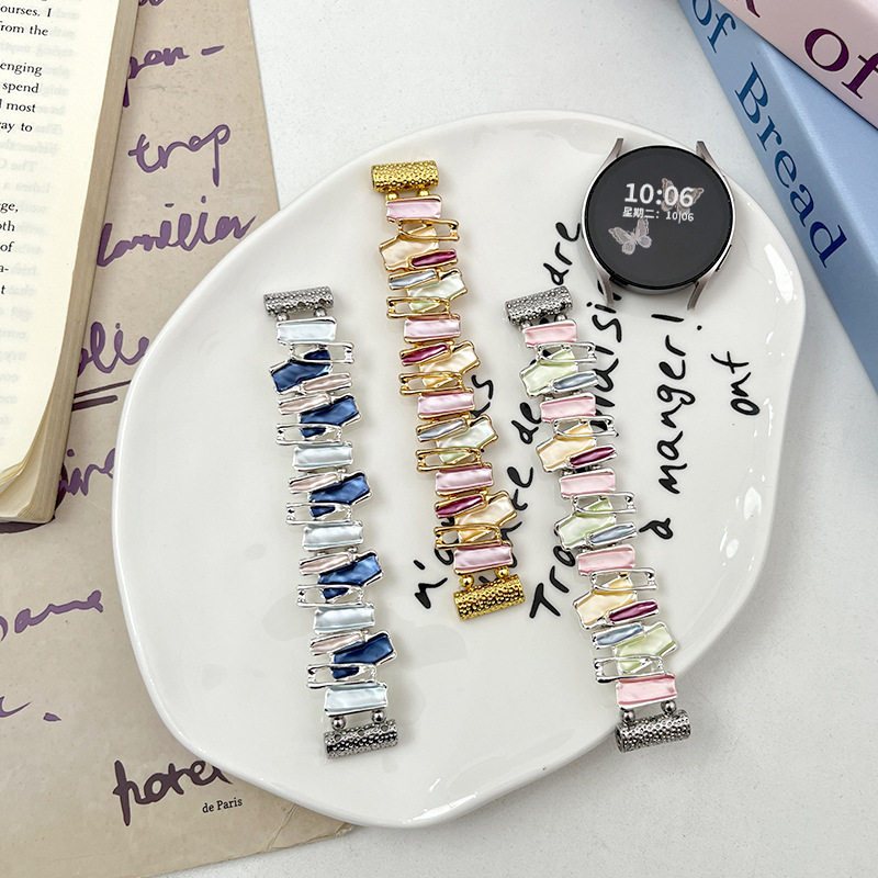 For Samsung GalaxyWatch6 Strap Dopamine Irregular 4Classic Watch 5pro Elastic Wristband