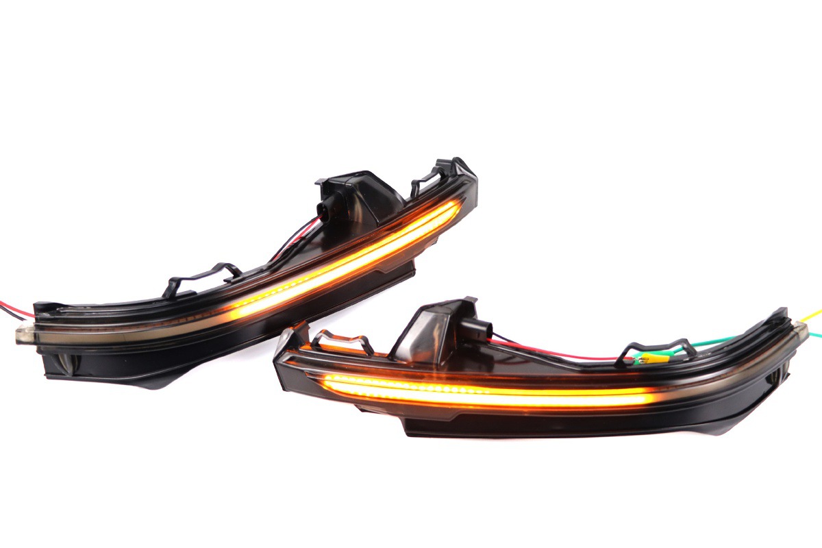 Dynamic Smoked Black Rearview Mirror LED Turn Signal for Audi Q5 FY Q7 4M