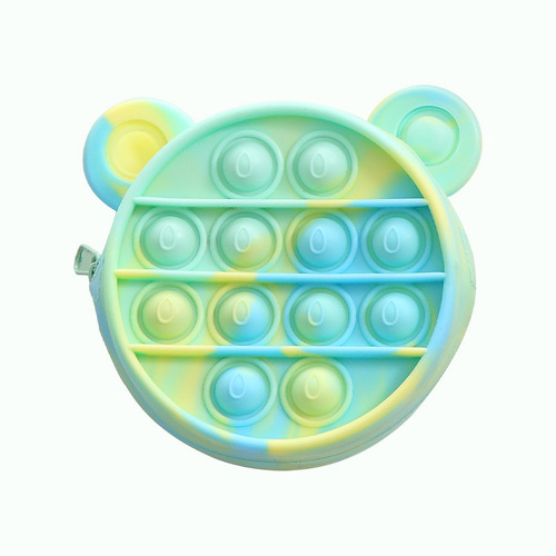 Cross-border Silicone Coin Purse Nie Nie Le Student Cute Storage Bag Cartoon Small Bag Educational Stress Relief Toy