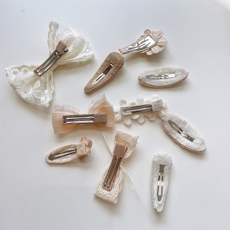 Bowknot Design Elegant, Korean Style Style Elegant Korean Style Kid'S Women's Embroidery Cartoon Knot Cloth Bowknot Hair Clip