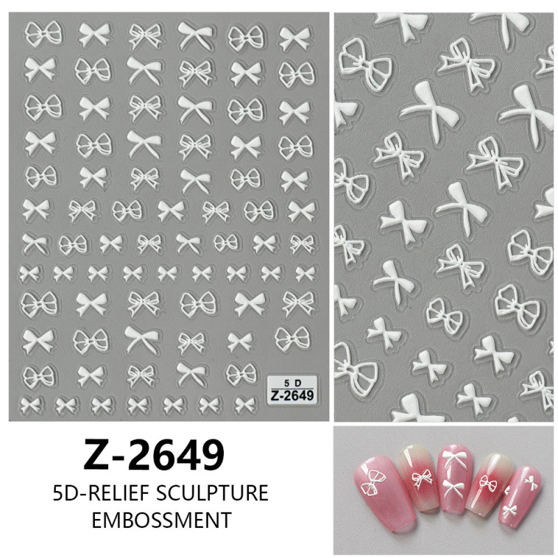 ヨーロッパとアメリカのクリスマスネイルアートステッカー漫画かわいい 5D 立体レリーフステッカー DIY ネイルアートアクセサリー子供のネイルステッカー|undefined