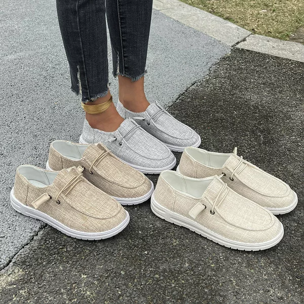 Women's Large Size Casual Slip-On Shoes for Export, 2026 Spring and Autumn New European and American Style Flat Low-Top Loafers