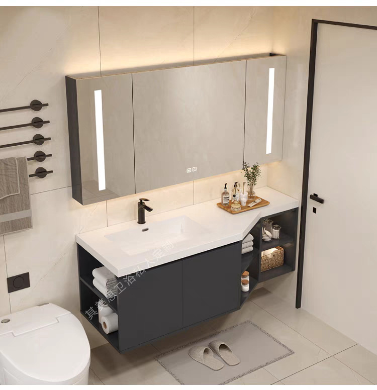 Processing of irregularly cut corner bathroom washbasins, rock plate ceramic washbasins, and beveled corner bathroom cabinets undefined