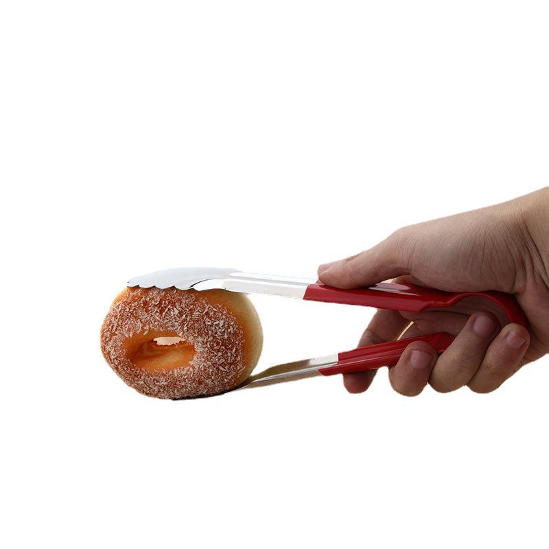 Clip de acero inoxidable clip de pegamento rojo clip de alimentos clip de comida clip de barbacoa clip de pan de silicona clip de hornear clip de filete se puede personalizar LOGO