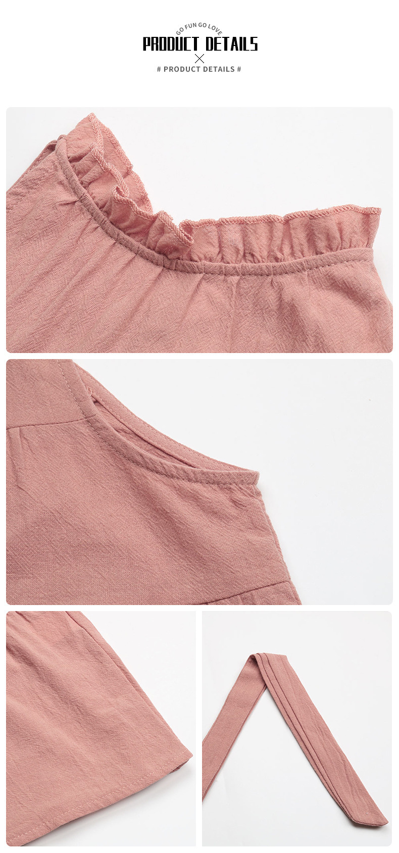 Abito casual donna linea ad a in cotone e lino con allacciatura_voghion.com