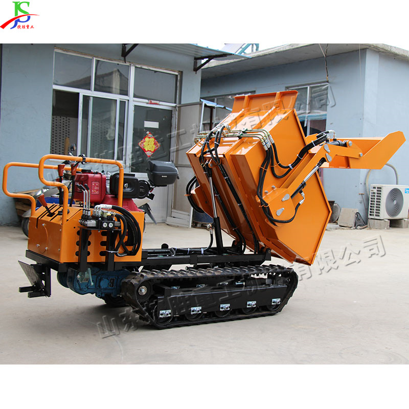 Pista pequeña locomotora de torneado 500KG hidráulico diesel autodescarga camión autocargante