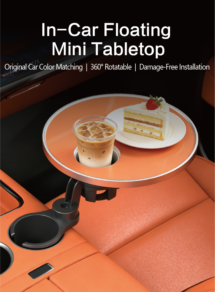 North American car cup holder, in-car beverage rack, large car cup holder extender, car small table board