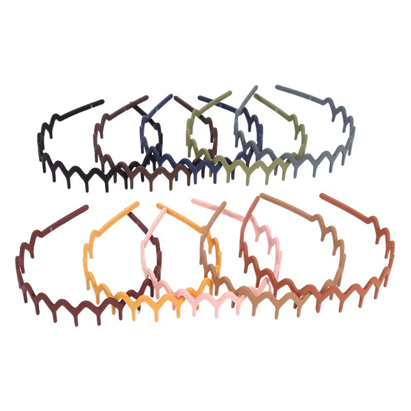 Женская повязка на голову в форме гребня конфетного цвета, простая стильная элегантная Геометрическая повязка для волос с широкими полями, головной убор для волос