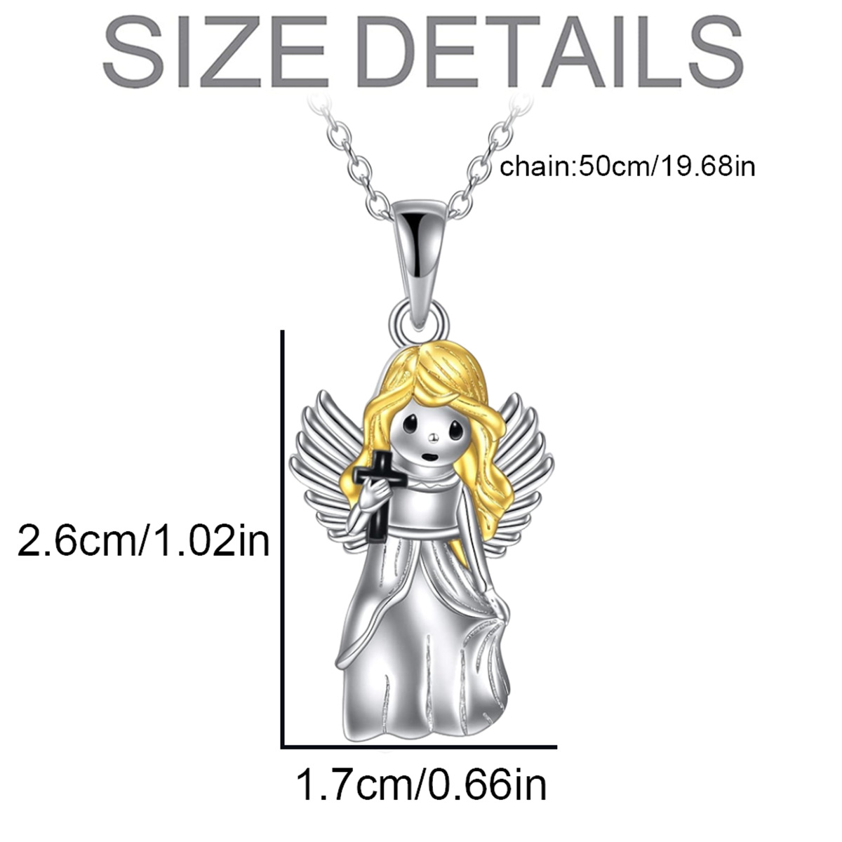 Hot Selling Nieuwe Engel Klein Meisje Mooie En Elegante Veelzijdige Hanger Ketting Exquise Dames Accessoires_voghion.com