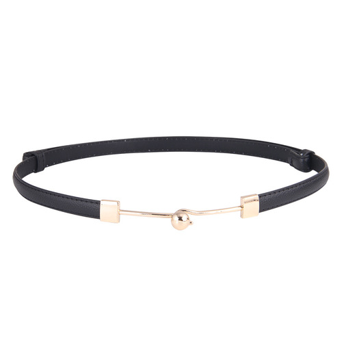 Fashionable and versatile decorative belt for women, dress, suit, simple buckle, slim and thin belt with shirt, sweater and waist chain