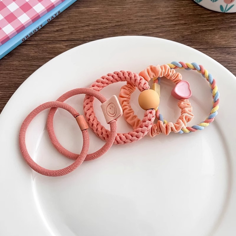 Cuerdas de cabello de alta elasticidad sin costura, anillo de cabello de cola de caballo, cuerdas de cabello de correa femenina, cuerdas de cabello de bola simple, cubierta de cuero cabelludo