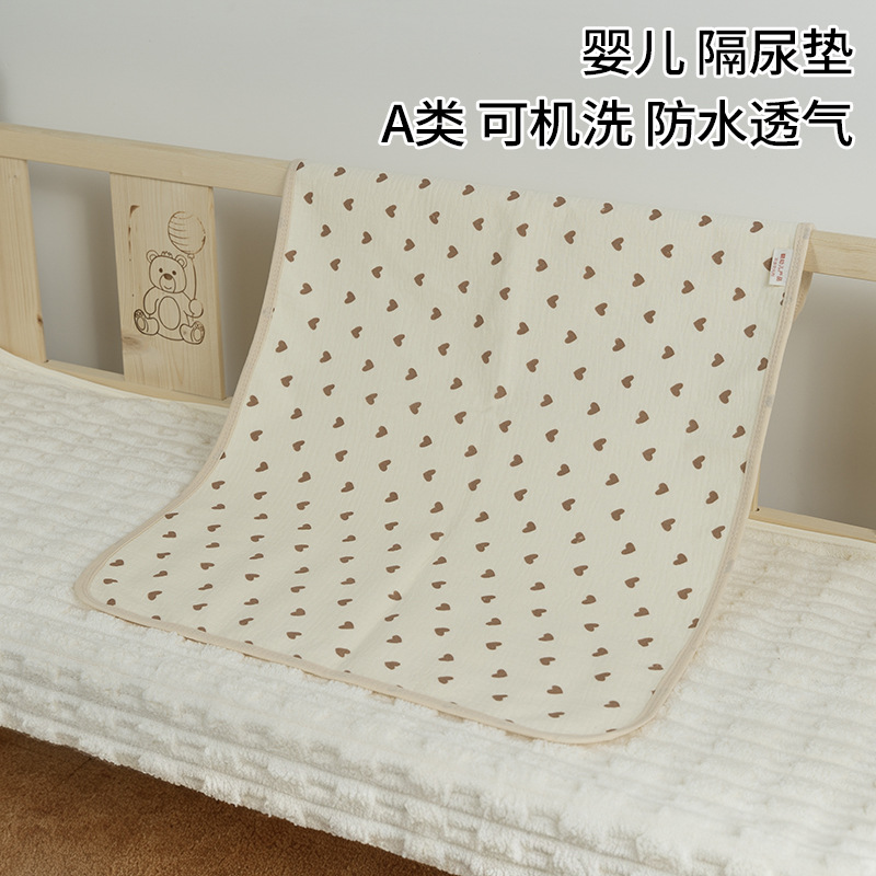 Diaper Pad for Infants and Kidsren, Waterproof, Washable, Breathable, Washable Menstrual Period Aunt Large Size Mattress, Pure Cotton Diaper Bed Sheets