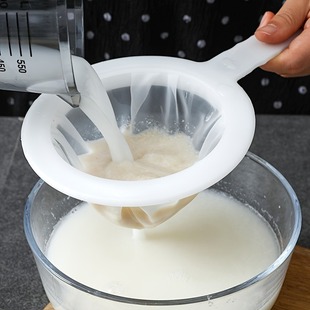 Cross-Border Soy Milk Filter Household Ultra-Fine Juice Leakage Mesh Separation Filter Slag Kitchen Colander Filter Spoon