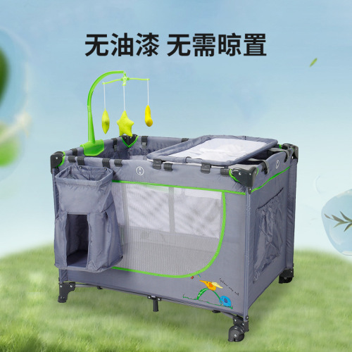Cross-border bulk discovery modern foldable baby crib multi-functional portable mobile with diaper changing station baby play bed