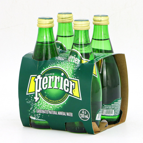 Perrier French Paris Water Original Flavored Carbonated Mineral Water 330ML Glass Bottle Full Carton Sparkling Soda Drink