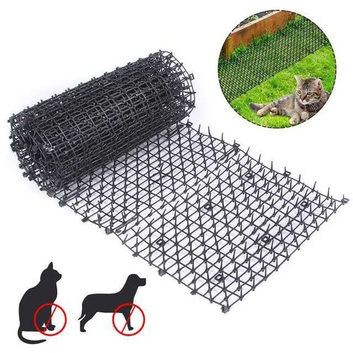 Cat Deterrent Spikes, Balcony Cat Repellent, Garden Tool, Vegetable Garden Cat Frightener, Pet Exclusion Zone