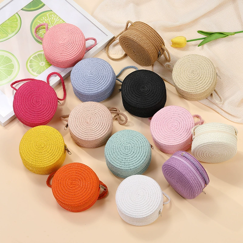 Летняя сумка из травы тканая сумка для пляжного отдыха 2025 новый детский милый пляжный соломенный сумка