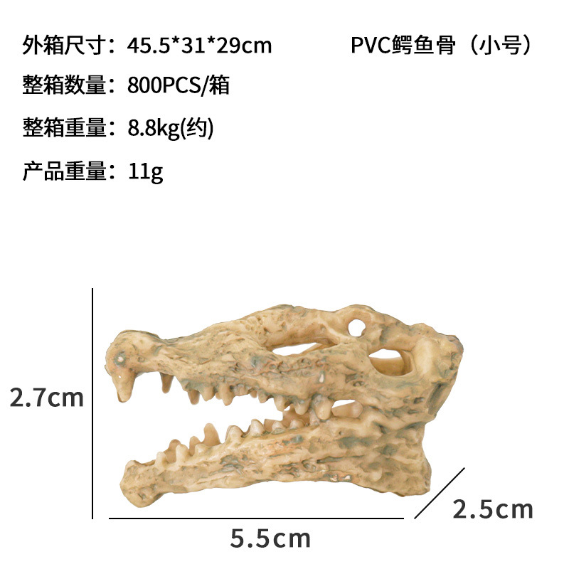 Nueva Decoración Creativa para Peceras con Calaveras de Oveja y Tiburón, Adornos Artesanales, Reliquias de Tiranosaurio Rex