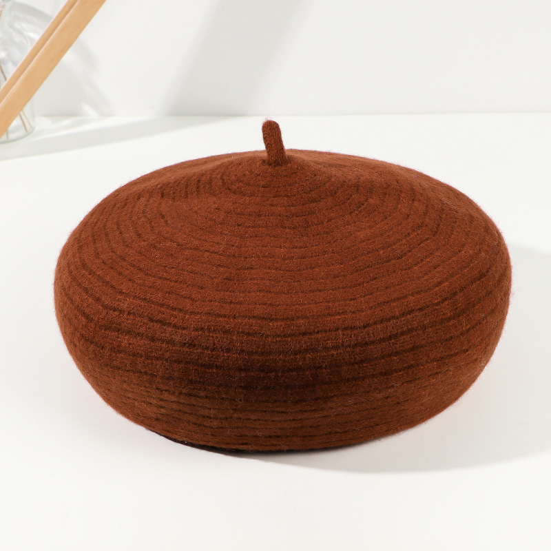 Otoño y invierno de moda de lana Boina niños retro sombrero japonés Inglés elegante sombrero pintor temperamento