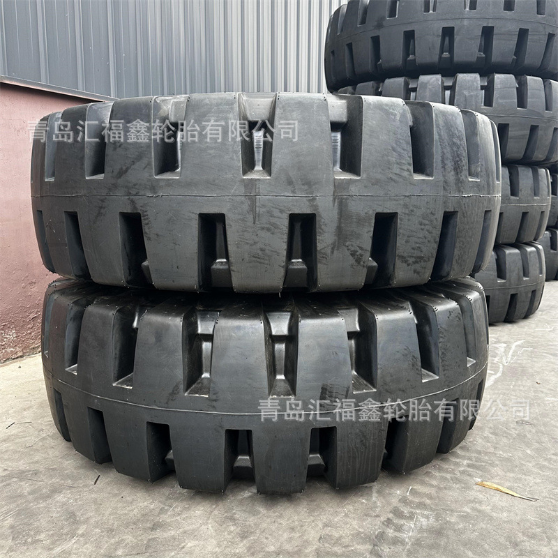 供应工程机械轮胎23.5-25 L-5花纹 半实心轮胎 适应恶劣路况