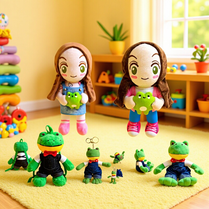 Cross-Border New Model Plush Toy Couple Frogs, Cute and Adorable Mr. Pet Doll with Long Legs, Popular Online, in Stock