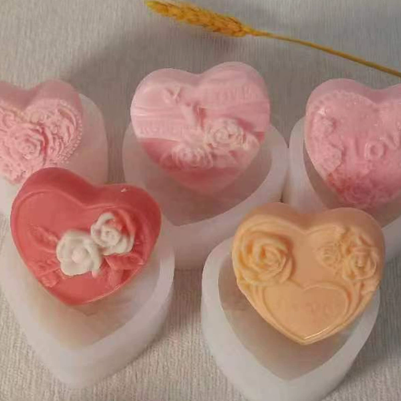 Силиконовая форма, ручное мыло, силиконовая форма для мыла в форме сердца