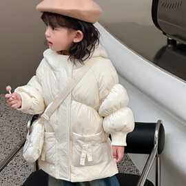 宝宝儿童羽绒服女童2025新款洋气儿童冬装保暖加厚可爱女孩外套潮
