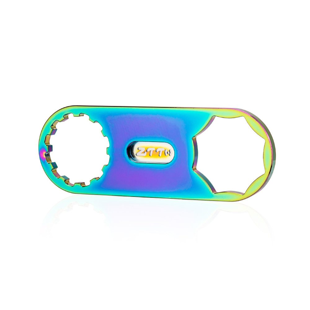 Herramienta de reparación de bicicletas tenedor delantero cubierta de hombro llave amortiguador cubierta superior herramienta de desmontaje aleación de aluminio herramienta de la bicicleta