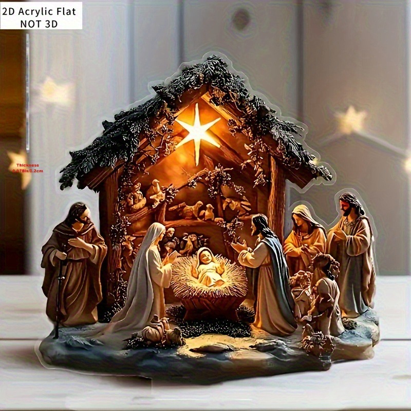 亚克力新款办公室桌面平面摆件跨境新品家居装饰节日礼物