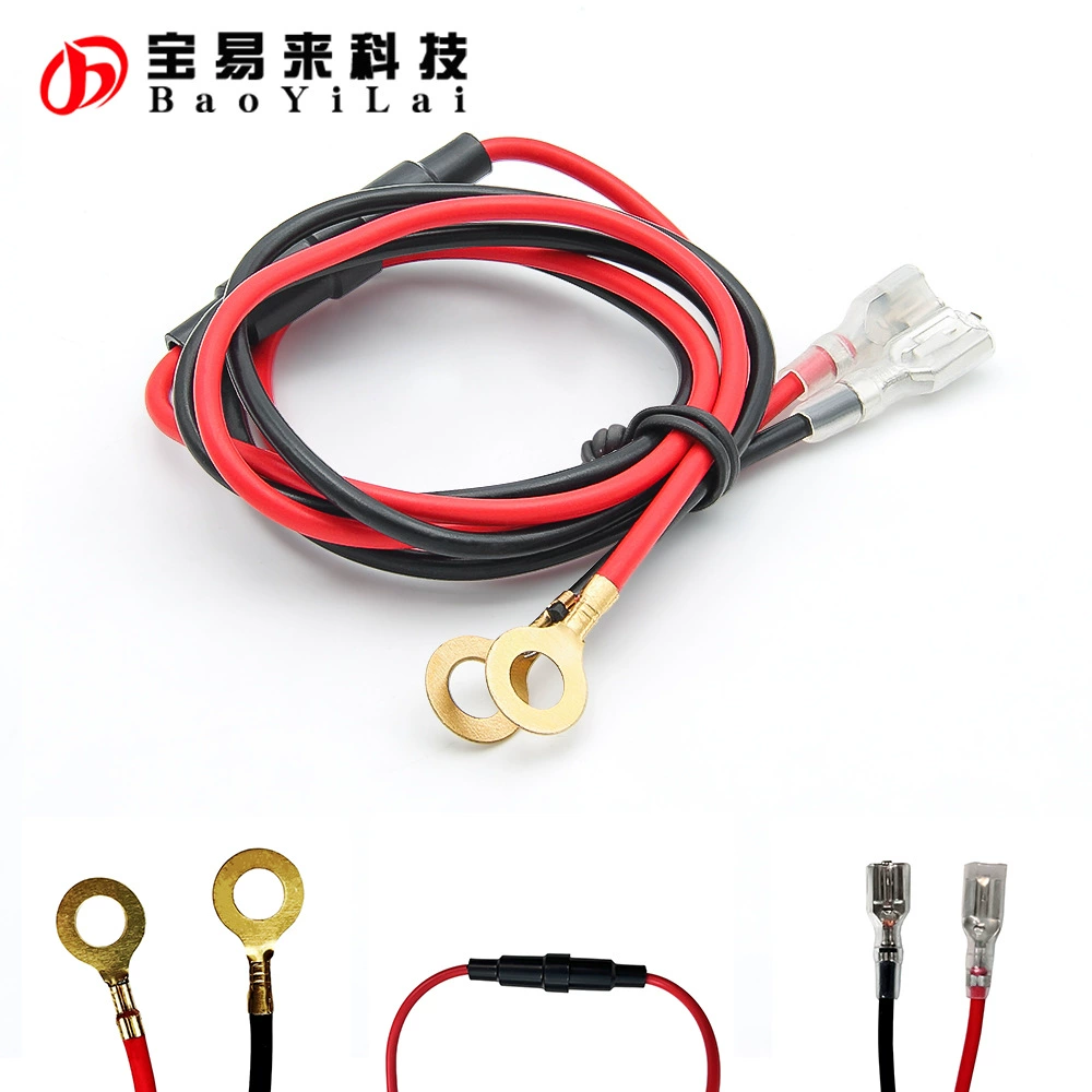 10A 60cm пружинный O-образный клемм питания модифицированный зарядное устройство Жгут проводов plug-in spring powe