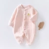 Thermal jumpsuit pure pink lemon bear head