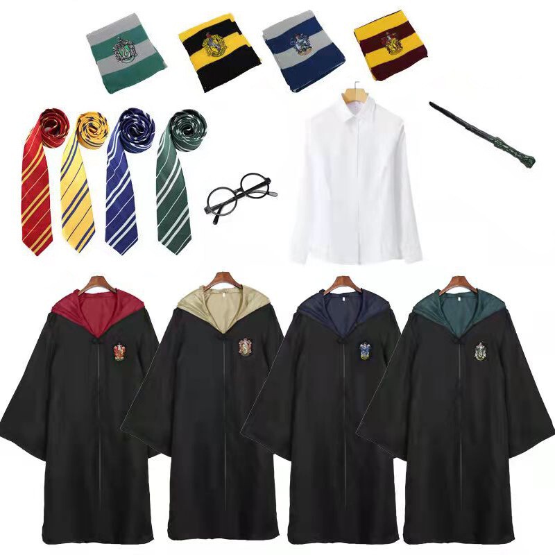 Harry Potter Magic Robe Movie cosplay Costume Halloween Cloak Children's cosplay