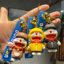 可爱变装哆啦A梦钥匙扣卡通叮当猫PVC公仔挂件包包挂饰小礼品批发