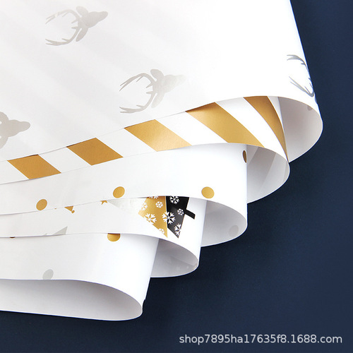 Amazon Christmas gift wrapping paper polka dot Valentine's Day birthday gift box wrapping paper book cover paper wholesale