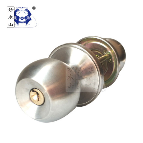 Factory direct sales 587 stainless steel ball lock indoor wooden door ball lock copper core key plastic steel door panel room door lock