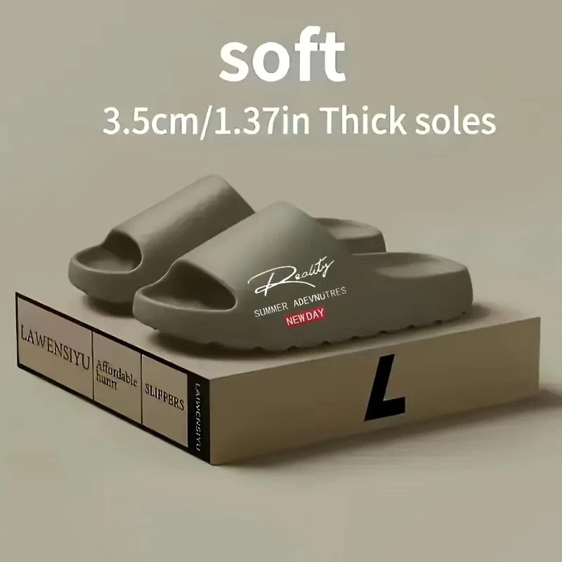 Women's Summer Cross-Over Coconut Slippers Thick Soled Non-Slip Wear-Resistant Quiet Outdoor Fashion Sandals For Couples Bathroom Use_voghion.com