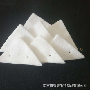 Wholesale Glass Cleaning Wipes Double-Sided Glass Cleaning Tool Accessories Felt Cotton Pads Triangular Shaped Special-Shaped Absorbent Cotton Pads